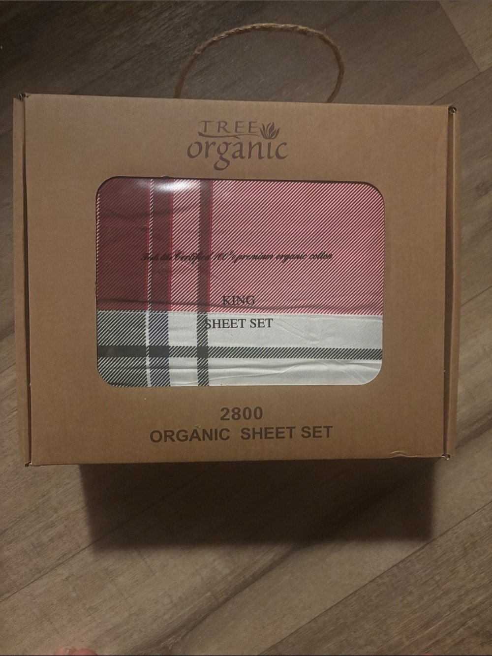 King Sheet Set - Rose Plaid